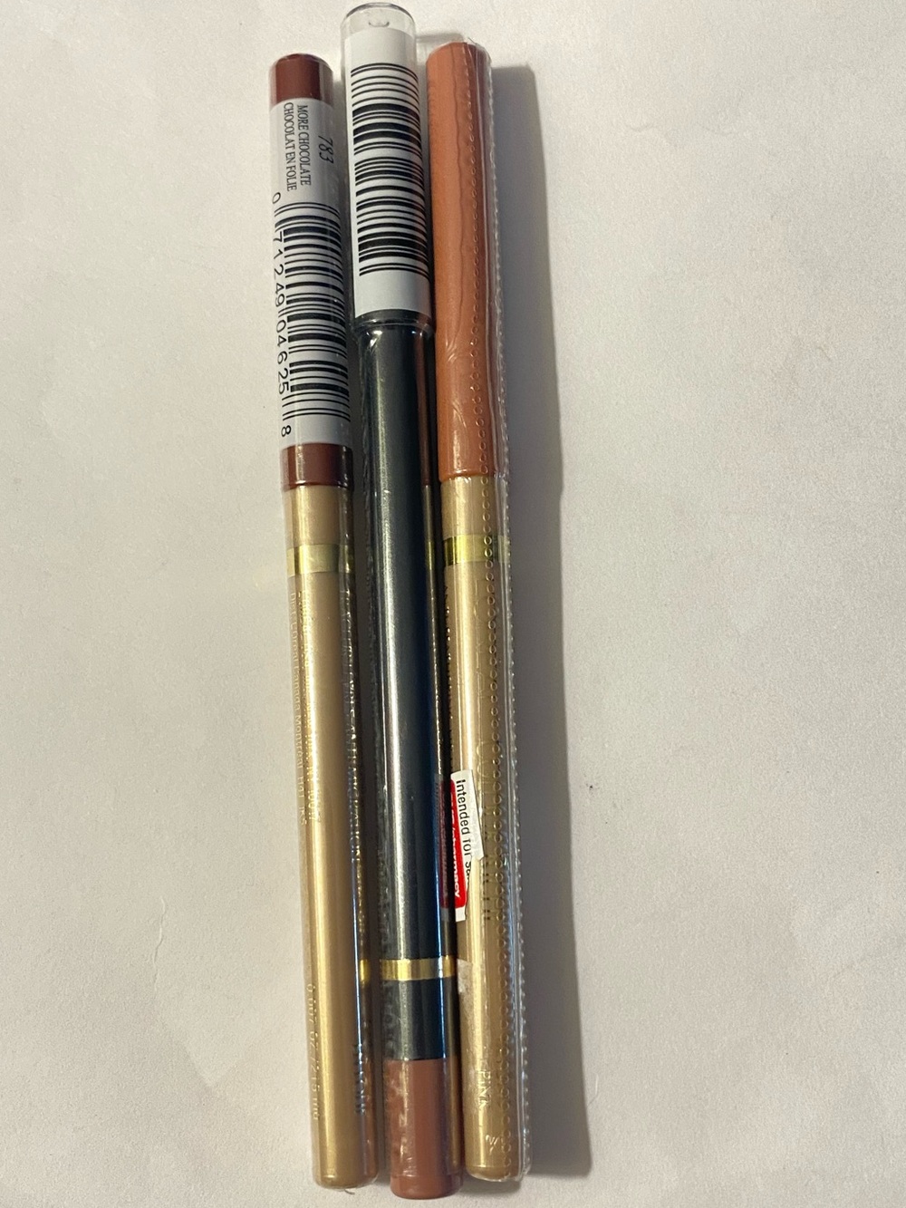 Lot of 3 L’Oreal Paris Colour Riche Lip Liner 783 More Chocolate 705 Beyond Pink